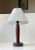 Brown Scandinavian Modern Table Lamp in Turned Rosewood from Lyfa, 1960s For Sale - Image 8 of 8