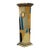 Vintage Postmodern Art Deco Hand Painted Pedestal Hidden Storage Cubist Column For Sale