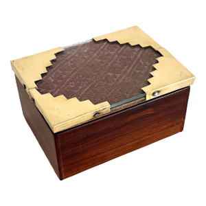 Peruvian Artisan Box With Pre-Columbian Textile Fragment