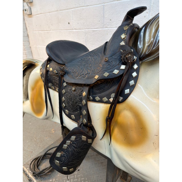 Vintage Mechanical Coin-Operated Powered Children's Ride-on Horse For Sale - Image 13 of 17