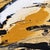 Regina Maria de Oliveira, Abstraction in Ochre, Black and White, Oil on Canvas, Framed For Sale - Image 4 of 7