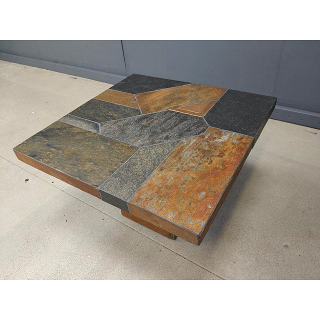 Stone Brutalist Slate Stone Coffee Table, 1980s For Sale - Image 7 of 14