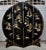 4 Panel Room Divider Vintage Chinese Coromandel Round Screen Black Lacquer For Sale In Philadelphia - Image 6 of 16
