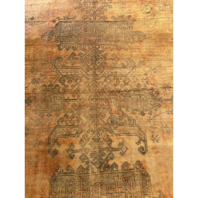 19th Century Tribal Turkish Rug 13'6" X 9'8" For Sale - Image 4 of 5