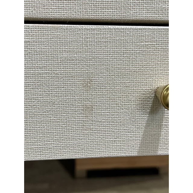 Attributed to Villa & House Linen Texture "Claudette" Vanity Desk For Sale In Las Vegas - Image 6 of 8