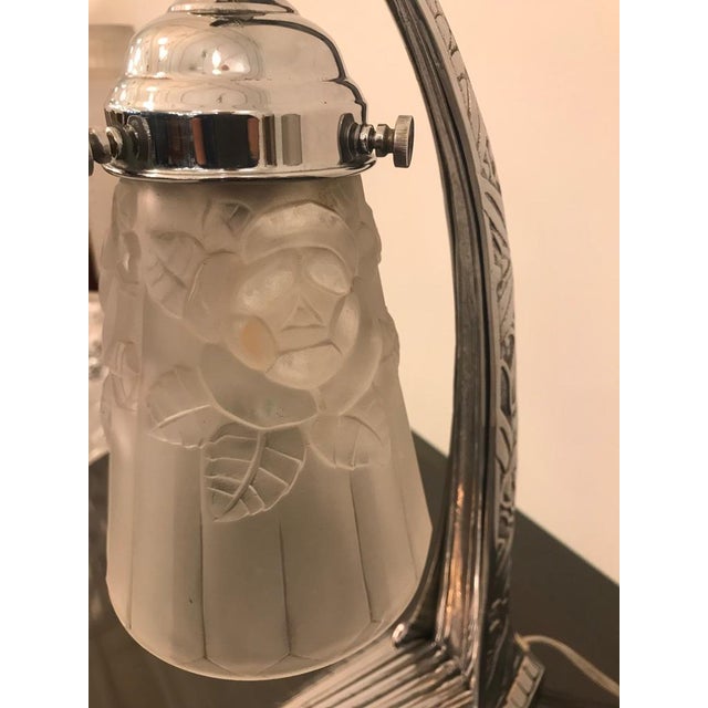 Early 20th Century French Art Deco Table Lamp by Degue For Sale - Image 5 of 13