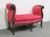 Red Louis XV Red Upholstered Carved Walnut Window Bench For Sale - Image 8 of 8