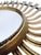 Vintage Sunburst Mirror in Gold Metal, 1950s For Sale - Image 6 of 11