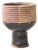 Clay Woven Pedestal Vase For Sale