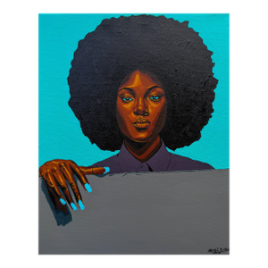 The Silent Guarde, 2, Acrylic Painting by Emmanuel Akolo. (2026)