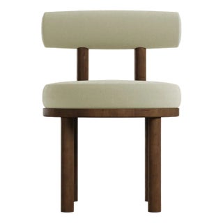 Modern Moca Chair in Boucle and Oak by Collector Studio For Sale