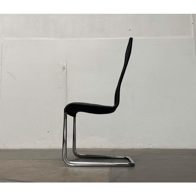 Metal German B25 Black Cantilever Chair with Leather Cushion from Tecta by Tecta and Jean Prouve For Sale - Image 7 of 18