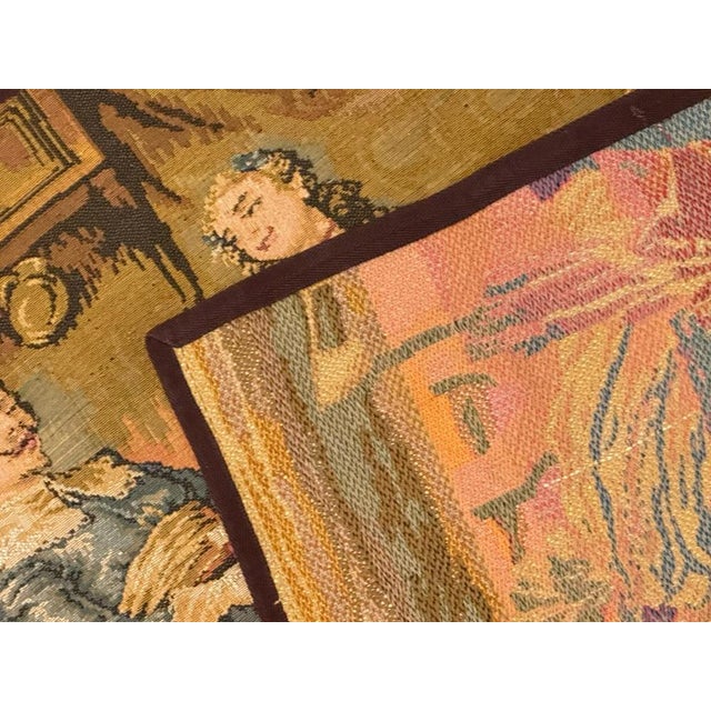 Vintage Aubusson Jaquar Tapestry, 1940s For Sale - Image 12 of 14