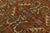 Terra Cotta 6x9 Antique Persian Heriz Serapi Rug Hand-Knotted Wool, Geometric Medallion For Sale - Image 8 of 9