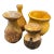 Set of 4 Late 20th Century Wood Vases For Sale