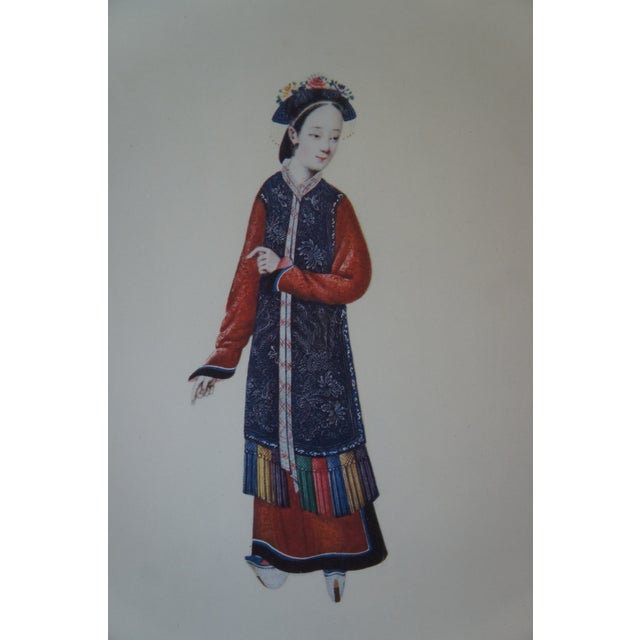 White International Art Publishing Co. Chinese Qing Dynasty Style Figure Lithographs - Set of 4 For Sale - Image 8 of 12