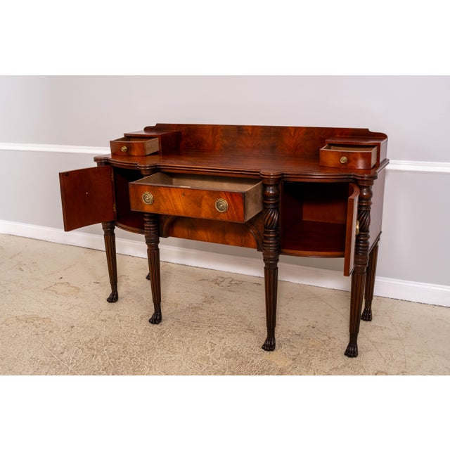 Henredon 1990s Henredon Empire Style Figural Mahogany Sideboard For Sale - Image 4 of 18