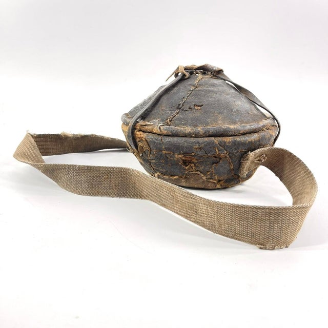 Early 20th Century Mesob Lidded Leather Wrapped Lunch Basket Ethiopia For Sale In Denver - Image 6 of 10