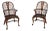 Pair English Country Windsor Style Armchairs For Sale