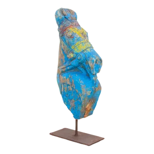 Antique Jodhpur Blue Horse Bust