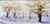 Impressionist Trees in Springtime, New Zealand North Hagley Park Landscape Watercolor by Jeanie Roberts For Sale - Image 3 of 4