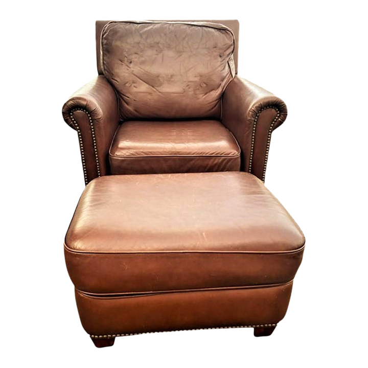 Indulge in Comfort and Style: The Essential Armchair and Ottoman Set