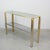 Hollywood Regency Italian Console in Brass and Chromed Metal, 1970s For Sale - Image 3 of 7