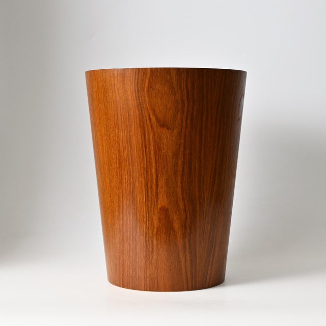 1960s Vintage Swedish Teak Waste Paper Basket by Martin Aberg for Servex, 1960s For Sale - Image 5 of 12