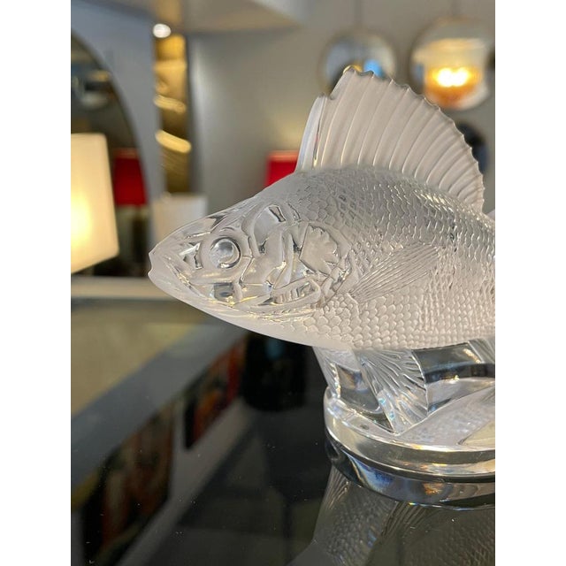 Glass Crystal Fish Figurine by Lalique For Sale - Image 7 of 10