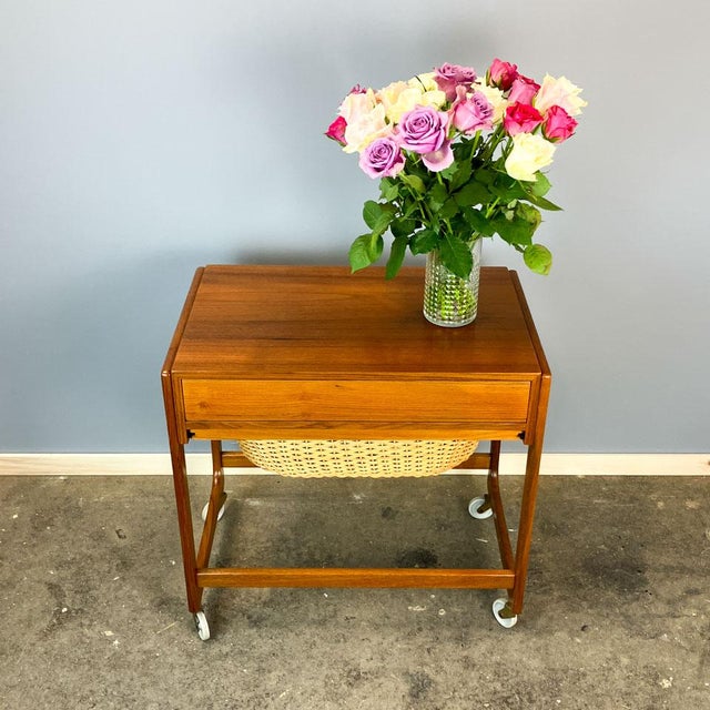 Rollable Sewing Box in Teak by BR Gelsted Denmark, 1960s For Sale - Image 12 of 12