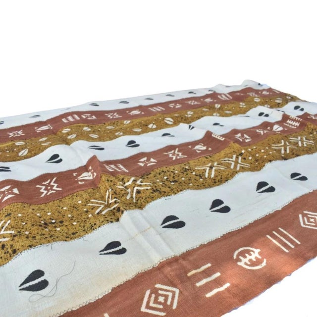 Early 20th Century Mudcloth Multi Colored Textile Mali 62x45 Inch For Sale - Image 9 of 10