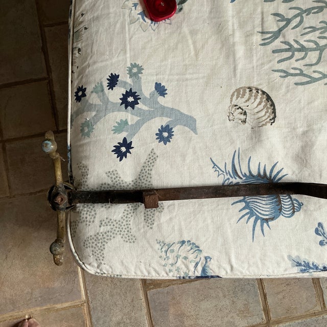 American Antique Brass Andirons- a Pair For Sale - Image 3 of 4