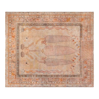 Oversized Antique Turkish Oushak Rug For Sale