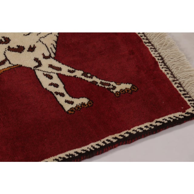 Vintage Gabbeh Pictorial Wool Gift-Sized Rug by Rug & Kilim, 1950-1959 For Sale In New York - Image 6 of 8