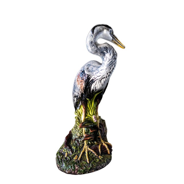 1980s Townsends Ceramics Blue Heron Statue Chairish