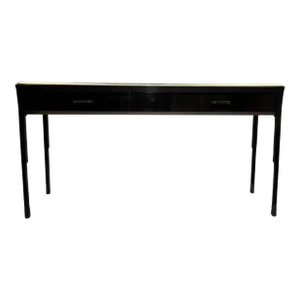 Bill Sofield for Baker Modern Texture Silver Leaf Finished Rill Hall Console Table