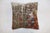 Early 20th Century Antique Square Persian Rug Pillow - 1'8" x 1'8" For Sale - Image 5 of 5
