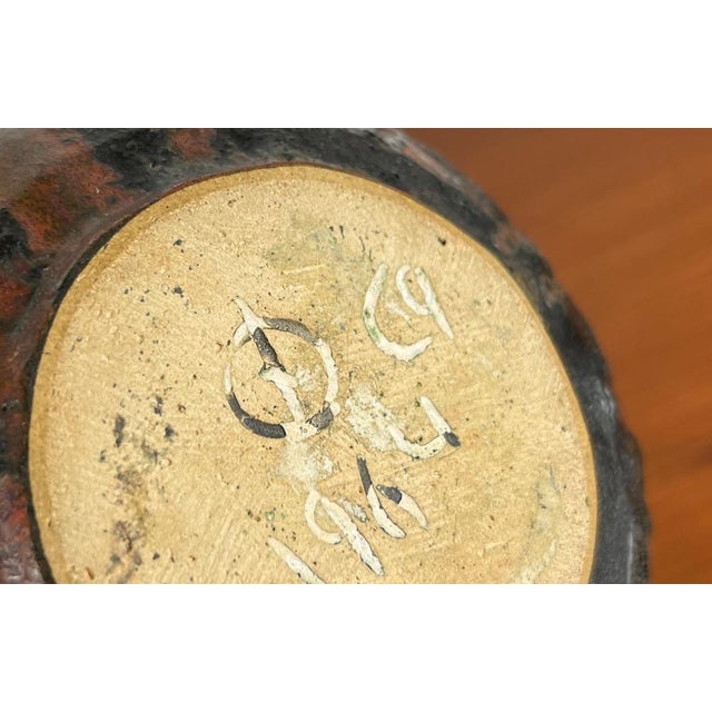 Mid-Century German Brutalist Studio Pottery Vase by Lu and Gerd Grove, 1964 For Sale - Image 14 of 17