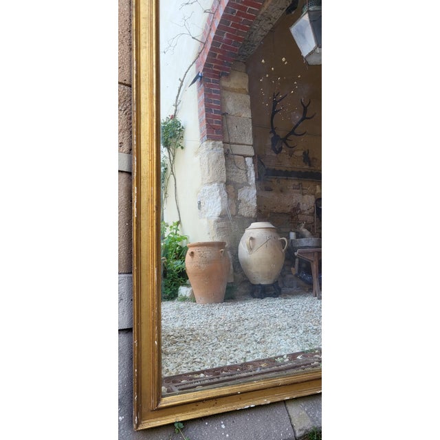 Louis Philippe Style Stucco and Gilt Wood Mirror, 1890s For Sale - Image 3 of 8