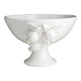 Footed Pomegranate Ceramic Bowl For Sale