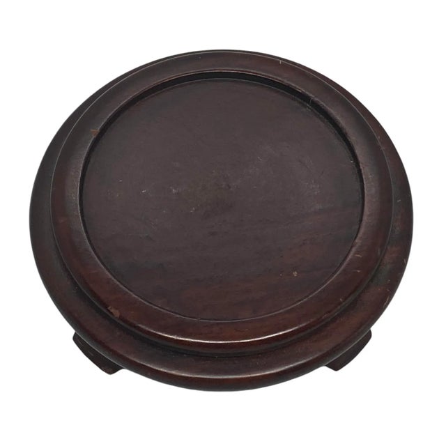 Vintage Ferro & Lazzarini Murano Italy Flower Garden Glass Paperweight With Round Wood Stand For Sale In Washington DC - Image 6 of 12