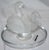 Art Nouveau French Lalique Deux Cygnes Pair of Swans Clear and Satin Crystal Ring Dish For Sale - Image 3 of 11