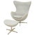 Mid Century Modern Egg Lounge Chair & Ottoman Arne Jacobsen for Fritz Hansen For Sale In Portland, OR - Image 6 of 18
