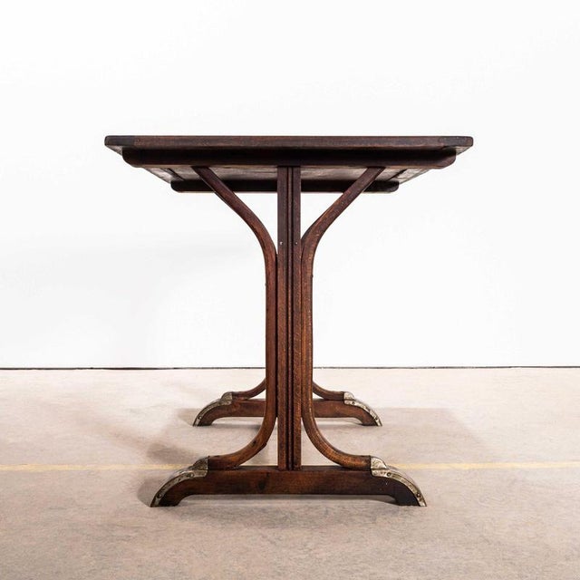 French Bentwood Bistro Café Table, 1940s For Sale - Image 6 of 10