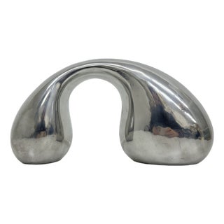 Biomorphic Sculpture Object in Aluminum by Eva & Peter Moritz for Ikea, 1980 For Sale