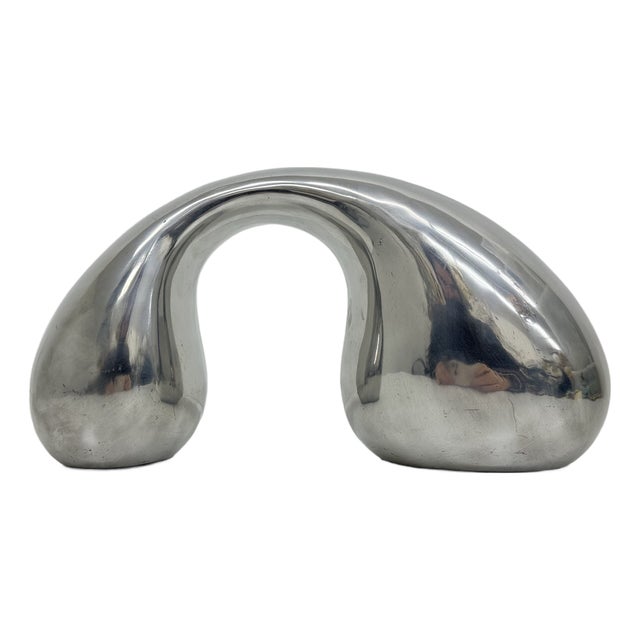 Biomorphic Sculpture Object in Aluminum by Eva & Peter Moritz for Ikea, 1980 For Sale