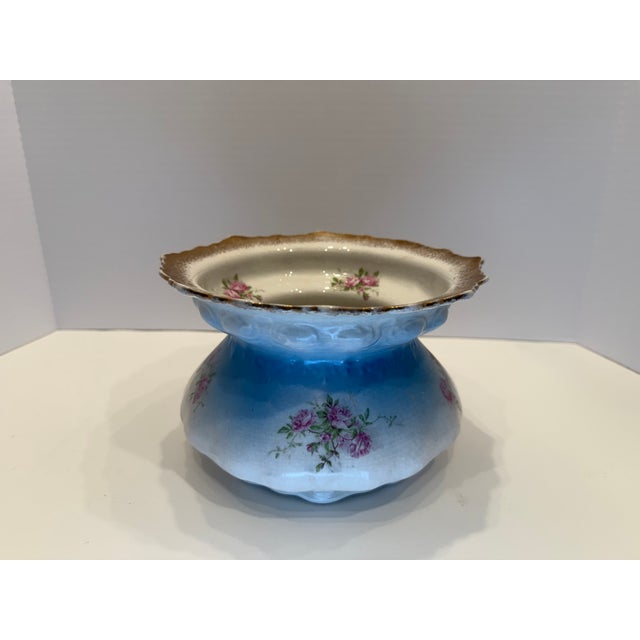 This exquisite antique porcelain master serving bowl exemplifies late 19th-century European craftsmanship. The piece...