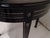 Wood Large Black Round Salon or Side Table with Lacquered Legs and Silver Trim, 1920s For Sale - Image 7 of 9