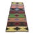 1970s Southwestern Geometric Natural Rainbow Colorful Striped Kilim Rug For Sale