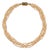 Antique Belle Époque Multi Strand Pearl Choker Necklace — 18k Gold & Old-Cut For Sale